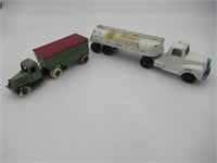 TootsieToy Borden's Tanker and Trailer Lot of (2)