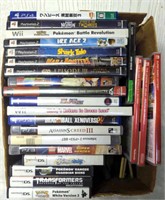 Lot of video games all in cases