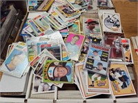 Huge lot of baseball Cards 5 Row box