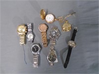 Lot of Men's Wrist & Pocket Watches