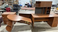 3 Pcs Wood  Office Furniture