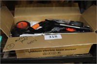 2- electric mowers (missing parts)