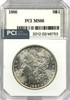 1886 Morgan Silver Dollar MS-66