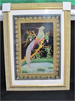 AMAZING ORNATE FRAMED PHEASANT WITH JEWELS