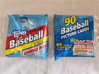 1992 Topps Baseball JUMBO pack with 90 cards