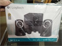 Logitech Stereo 50 Watt Speakers & Subwoofer-New!