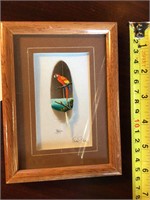 A unique Tuscan painted on a feather by Pot Ria