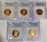 S - LOT OF 5 COLLECTIBLE COINS (B14)