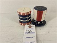 Patriotic Salt & Pepper Shaker Set