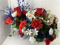 2 Patriotic Floral Centerpieces