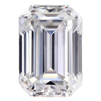 1.00 Ct. Emerald Diamond Moissanite GRA Certified