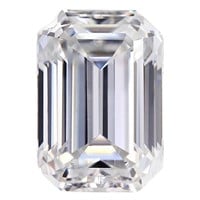 1.00 Ct. Emerald Diamond Moissanite GRA Certified