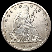1860-S Seated Liberty Half Dollar UNCIRCULATED