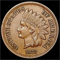 1873 Indian Head Cent NEARLY UNCIRCULATED