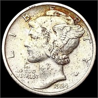 1924-D Mercury Dime CLOSELY UNCIRCULATED
