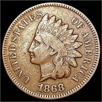 1868 Indian Head Cent LIGHTLY CIRCULATED