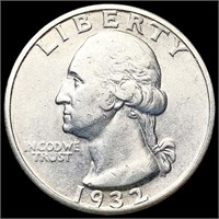 1932-S Washington Silver Quarter NEARLY