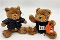 Two Small M&M's Collectible Bears