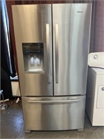 Clean Amana Large Stainless Steel Refrigerator