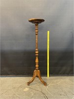 Vintage Oak Pedestal Stand 42" T