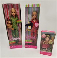 2 Barbie Christmas Morning Dolls & Ruby Fairy