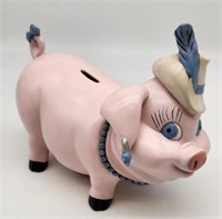 Vintage Ceramics Glamorous Piggy Bank