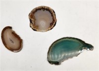 3 Agate Slices