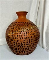 Ceramic Vase 13" Tall Great For Dried Arrangement