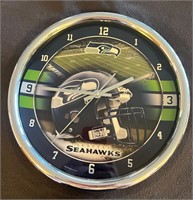 COLLECTORS SEAHAWK FOOTBALL WALL CLOCK