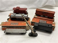 VINTAGE 6 PIECE  EARLY LIONEL TRAIN SET WITH BOXES