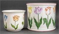Tiffany & Co. Tiffany Tulips Ceramic Cachepots, 2