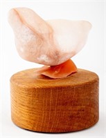 Joan Shapiro Animalier Bird Alabaster Sculpture