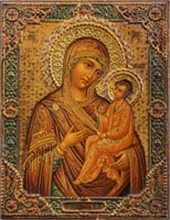 Russian Icon of the Tikhvinskaya Mother of God
