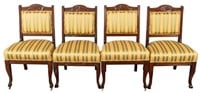 Aesthetic Movement Dining Chairs, 4