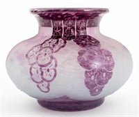 Charder Le Verre Francais Art Deco Glass Vase