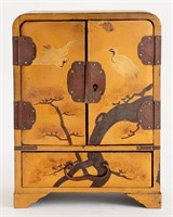 Vantine Japanese Art Deco Lacquer Jewelry Cabinet