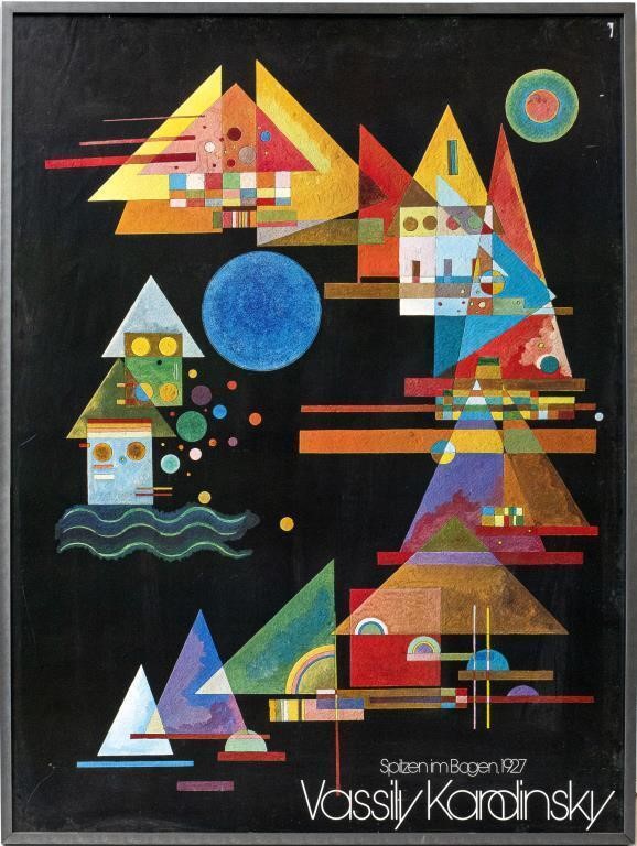 After Vassily Kandinsky "Spitzen im Bogen" Poster