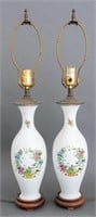 Chinese Porcelain Vase Mounted Lamps, 2
