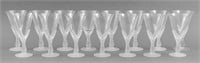 Sasaki "Wings" Clear & Frosted Glass Wine Cups, 15