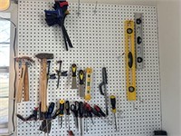 Wall of handheld tools