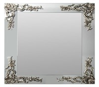 Modern Hollywood Regency Silvered Mirror