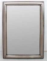 Art Deco Style Stamped Steel Framed Mirror