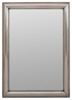 Art Deco Style Stamped Steel Framed Mirror