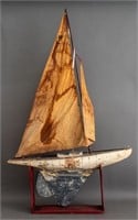 American Wooden Boat Model, 20th C.