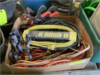 Extension Cord, Power Strips, Wood Clamps in 1 box