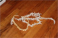 Strands of coral beads