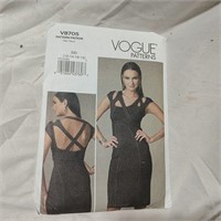 Vogue #V8705 Dress Pattern with unique Straps