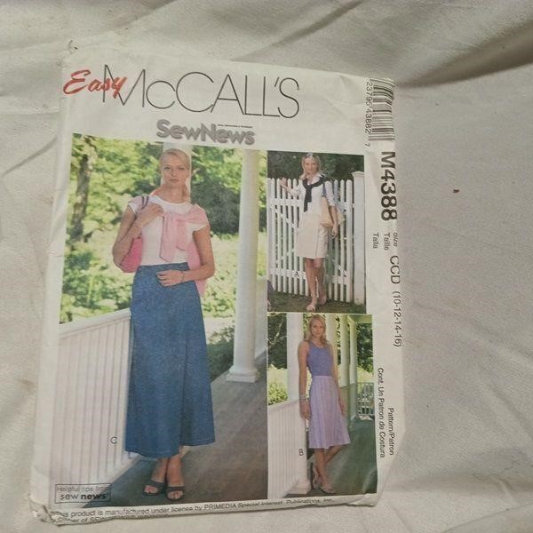 McCall's 4388 Misses Skorts Sewing Pattern