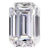 2.00 Ct. Emerald Diamond Moissanite GRA Certified