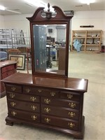 Stunning Lexington furniture dresser with mirror.